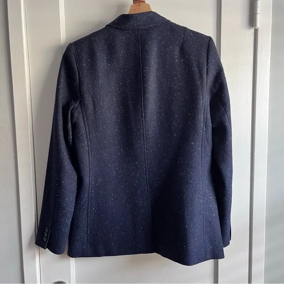 Banana Republic Speckled Blue Tweed Blazer - Picture 2 of 9